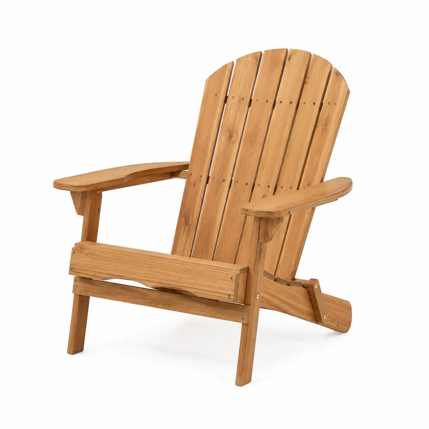Silla de exterior plegable de madera de teca
