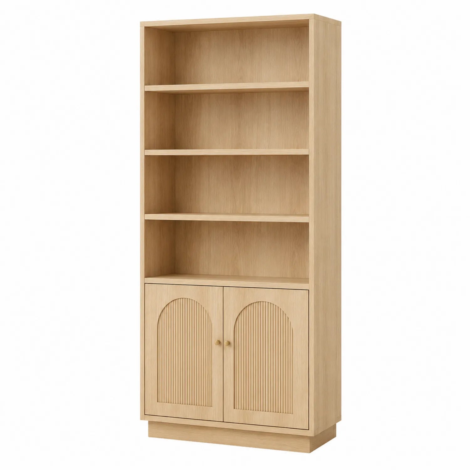Estantería de Madera con Puertas Arqueadas 180x80x30 cm