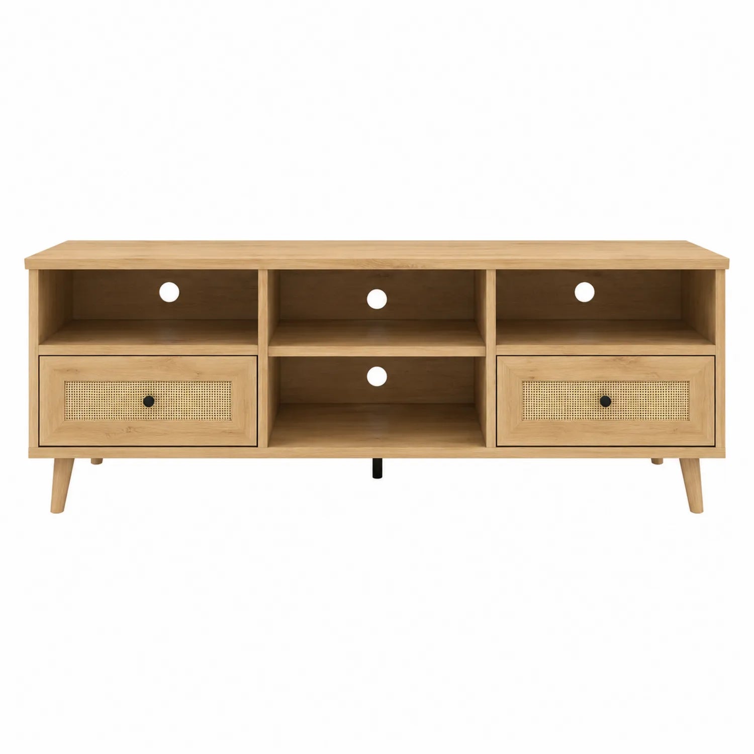 Mueble para TV de Madera Beige 180x40x50 cm