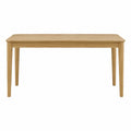 Mesa de comedor rectangular de madera de roble 150x90x75 cm