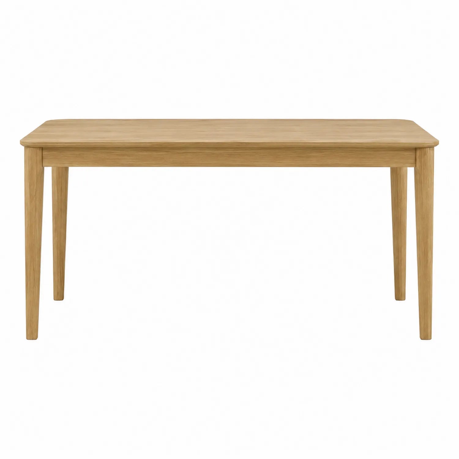 Mesa de comedor rectangular de madera de roble 150x90x75 cm