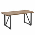 Escritorio rectangular de madera MDF con estructura de acero