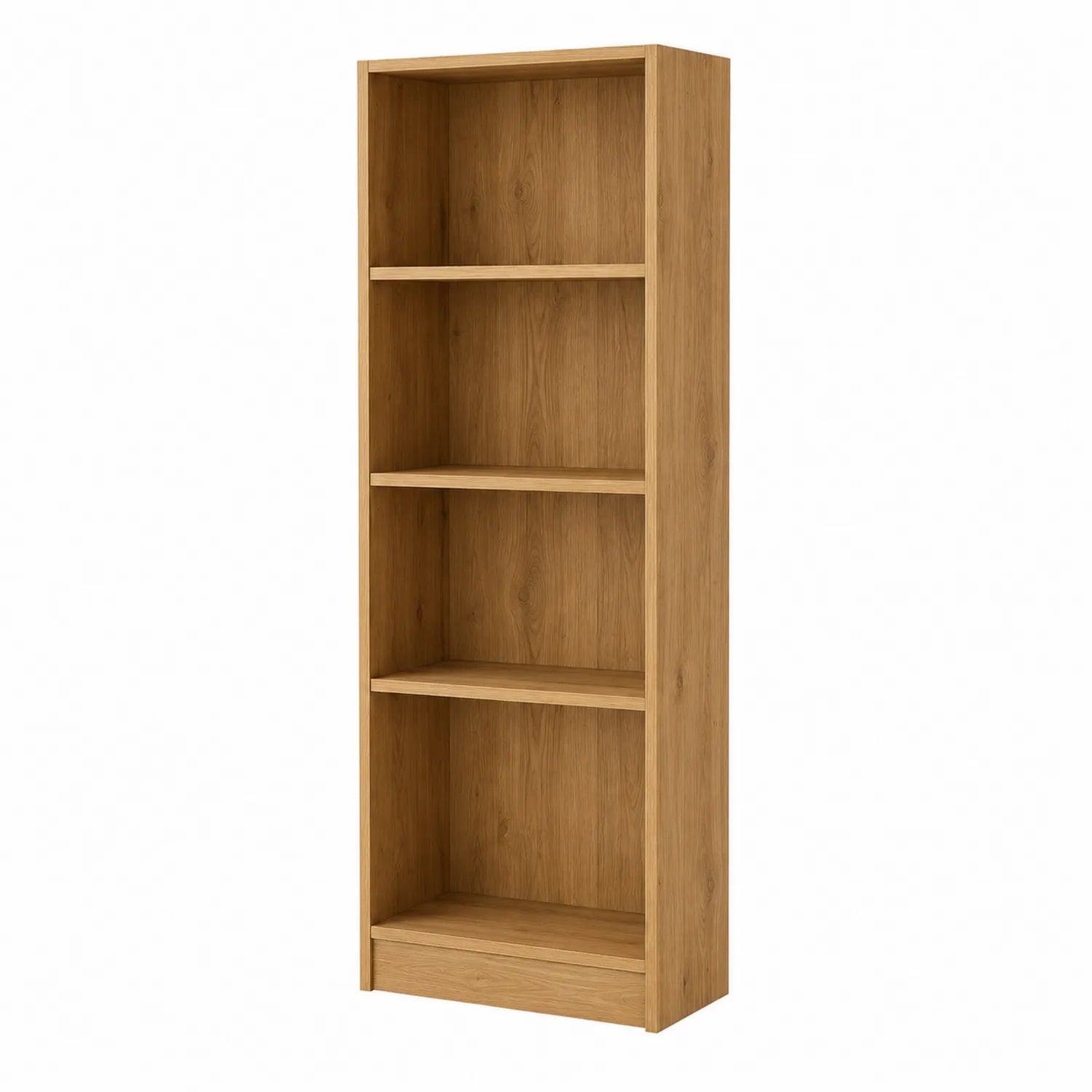 Estantería de 4 Niveles Madera de Roble