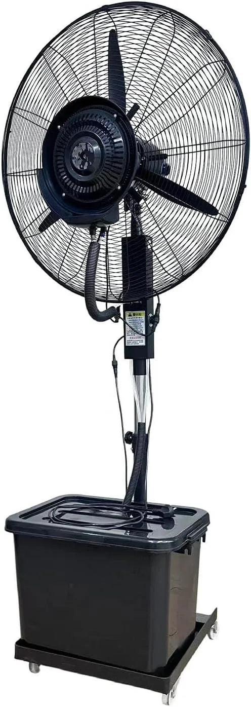 Ventilator met 42l, 3 Snelheden, 3-12°C, waterreservoir, geluidsarme werking en oscillatiefunctie