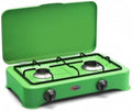 Apple Gaskachel met groen Apple, CFParker GLP 5326VSPGP Gaskachel 2 vuur voor buiten, Made in Italy