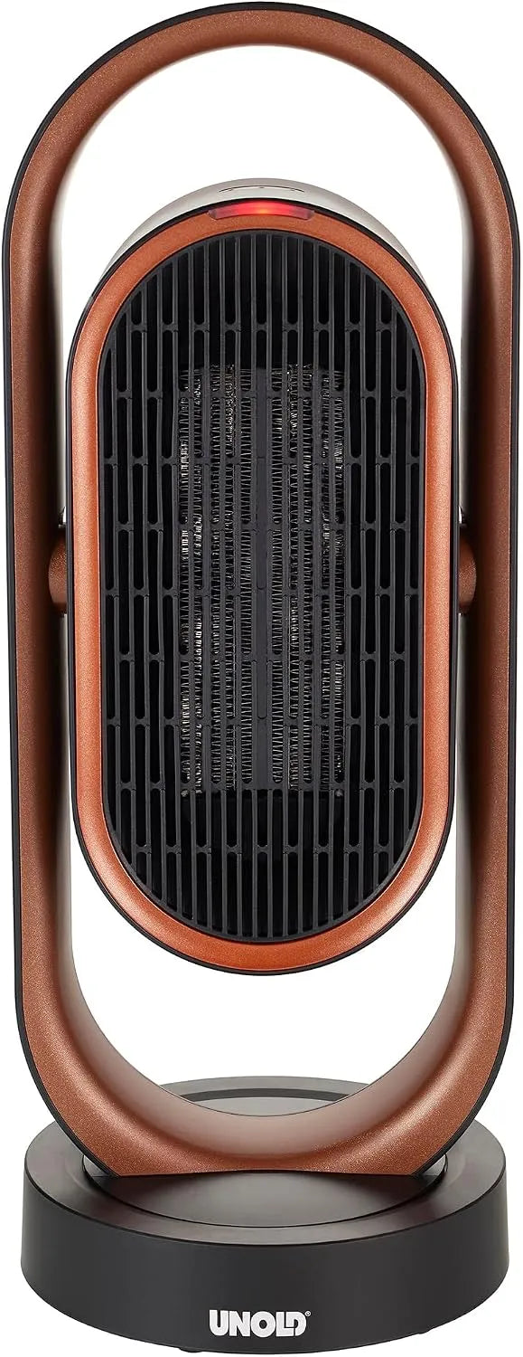 Ventilatorkachel met 4 standen, afstandsbediening, oscillatiefunctie, gerichte luchtcirculatie, 8-uurs timer en zwart