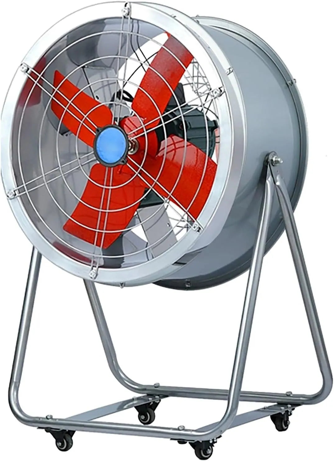 Ventilator, voor zwaar gebruik draagbare industriële ventilator, garages en bouwplaatsen, hoge snelheid vloerventilator met standaard en wielen