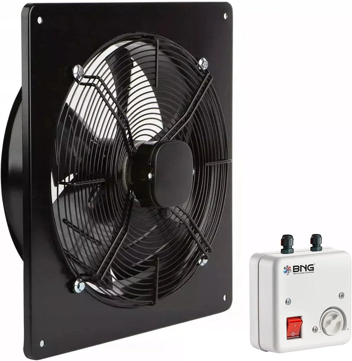 Ventilator met 230V, 200mm, 50 Hz, 40 °C, 680m3/h, 63 W, 220 Pa en 250 mm