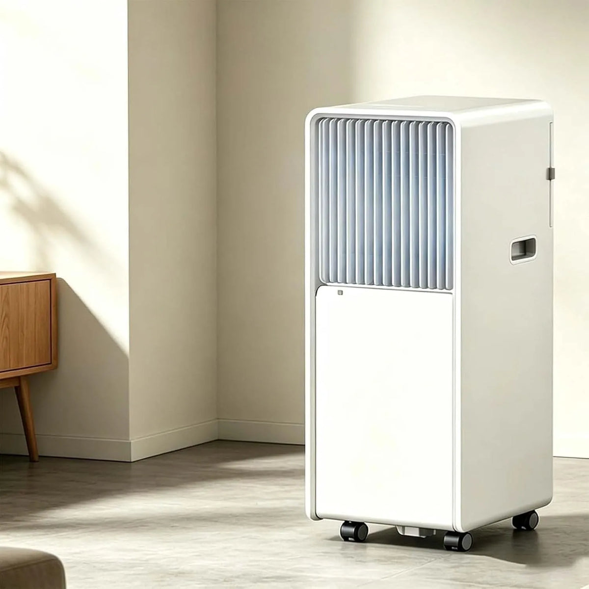 4-in-1, Mobiele airconditioner, model Q6, stoffilter en 360° zwenkwielen voor thuis, Q6, koeling, 4-in-1