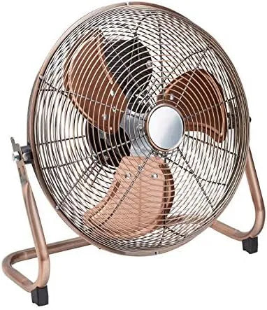 Ventilator met 30 cm, 55 W, 220-240 V, 50 Hz, gerichte luchtcirculatie, zwart en zilver