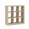 Estantería de madera de 9 cubos color Roble 97x29x97 cm