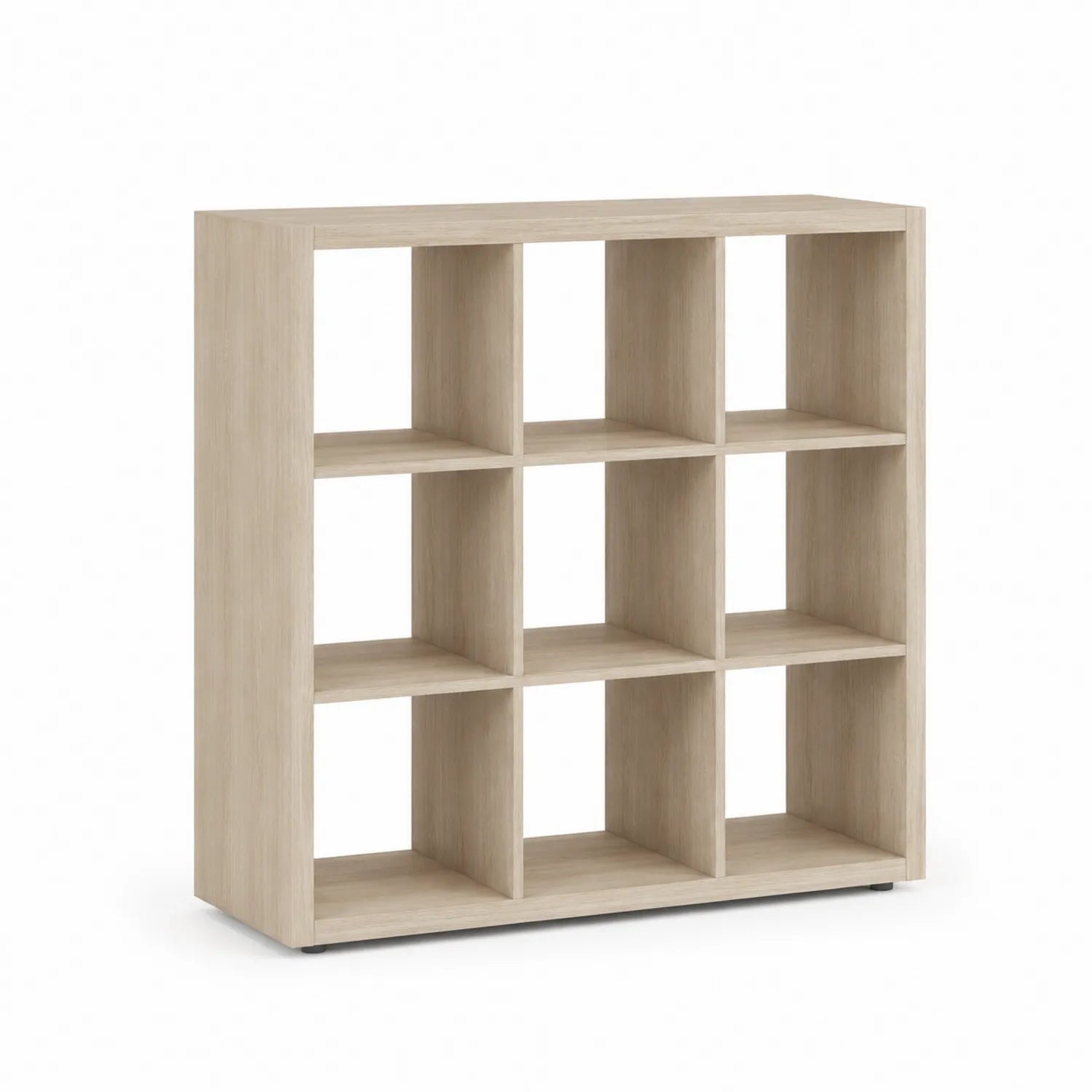 Estantería de madera de 9 cubos color Roble 97x29x97 cm