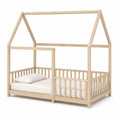 Cama infantil de madera de pino con forma de casa 200x90 cm