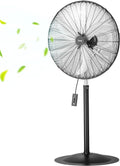 Ventilator, 810 mm, in hoogte verstelbare ventilator met 3 instelbare snelheden, thuis, zwart, 85 graden oscillatieventilator, windmachine