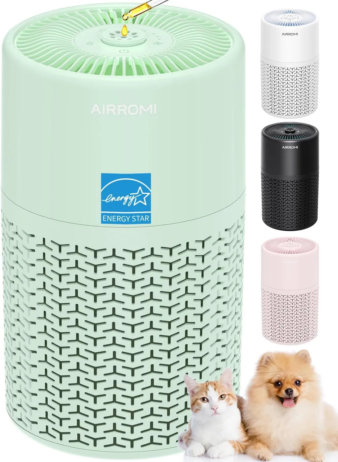 Luchtreiniger met 660 m2, 16,3 cm, 6,3 inch, 25,6 cm, 1 uur, 23 dB, HEPA-filter en geluidsarme werking