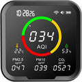 Luchtkwaliteitsmeter, PM10, PM10, PM2.5 kooldioxidegasmonitor voor thuis and RV, Natural Gas Leak Detector multifunctionele luchtkwaliteitsdetector