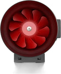 Afzuigventilator met 6 Inch en geluidsarme werking, 6 Inch geluidsarm Kunststof Inline Kanaalventilator Uitlaatventilator