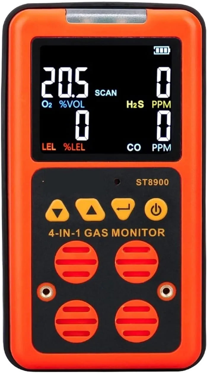 Luchtkwaliteitsmeter, O2, H2S, thuis en camper, Gas Detector Gas Monitor Zuurstof O2 Waterstof