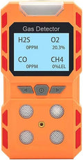 Meter, H2S, O2, O2 EX CO Concentratie Detector Geluid, Licht Schok Alarm Meter Tester Analyzer, USB Oplaadbaar